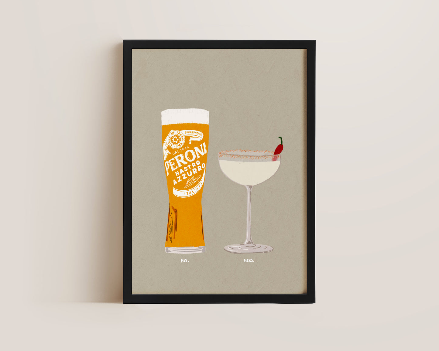 Peroni & Spicy Marg Print