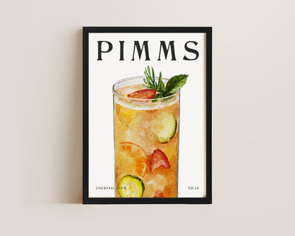 Pimms Cocktail Print