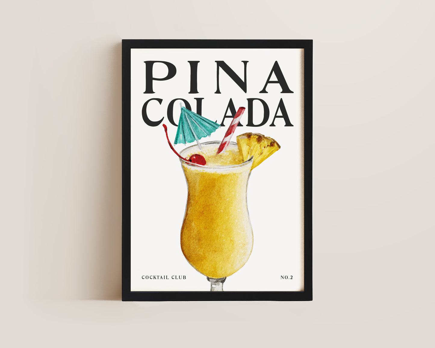 Pina Colada Cocktail Print