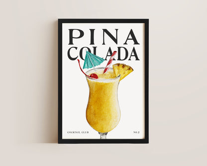 Pina Colada Cocktail Print