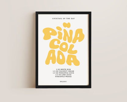 Pina Colada Recipe Print