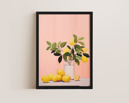 Pink Lemons Print