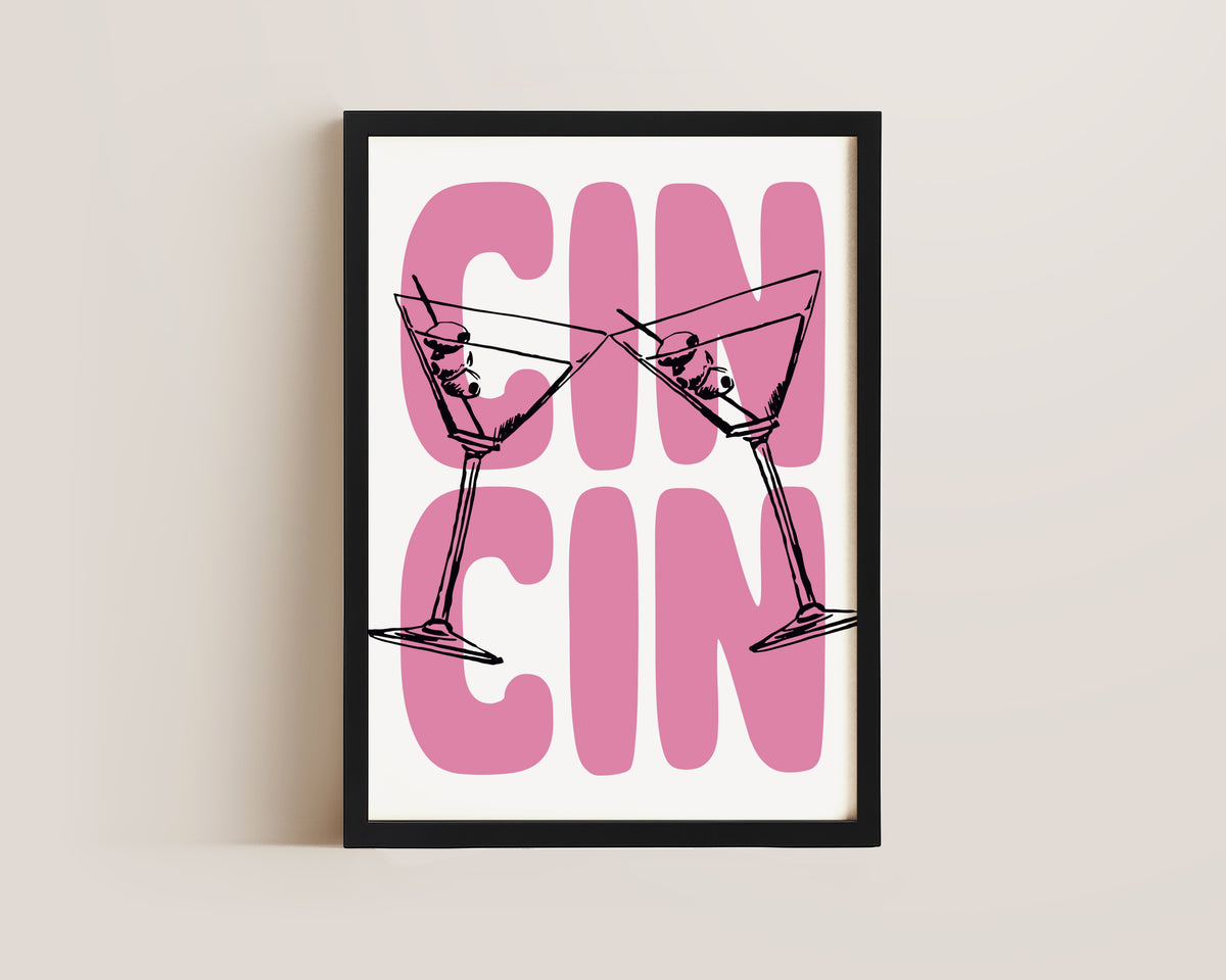 Cin Cin Pink Print