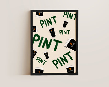 Pints Of Guinness Print