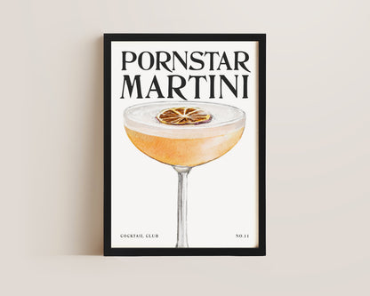 Pornstar Martini Cocktail Print