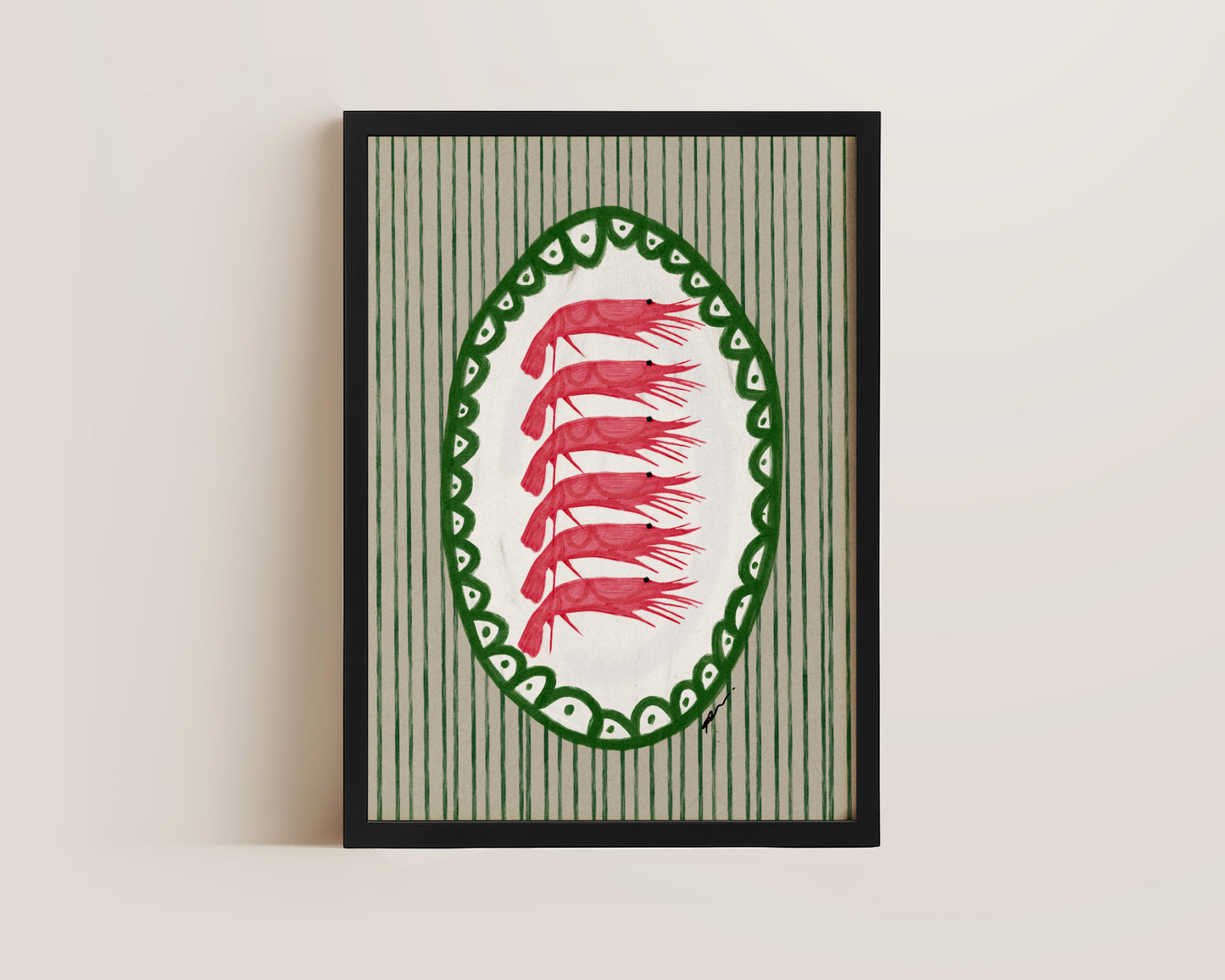 Prawn Platter Print