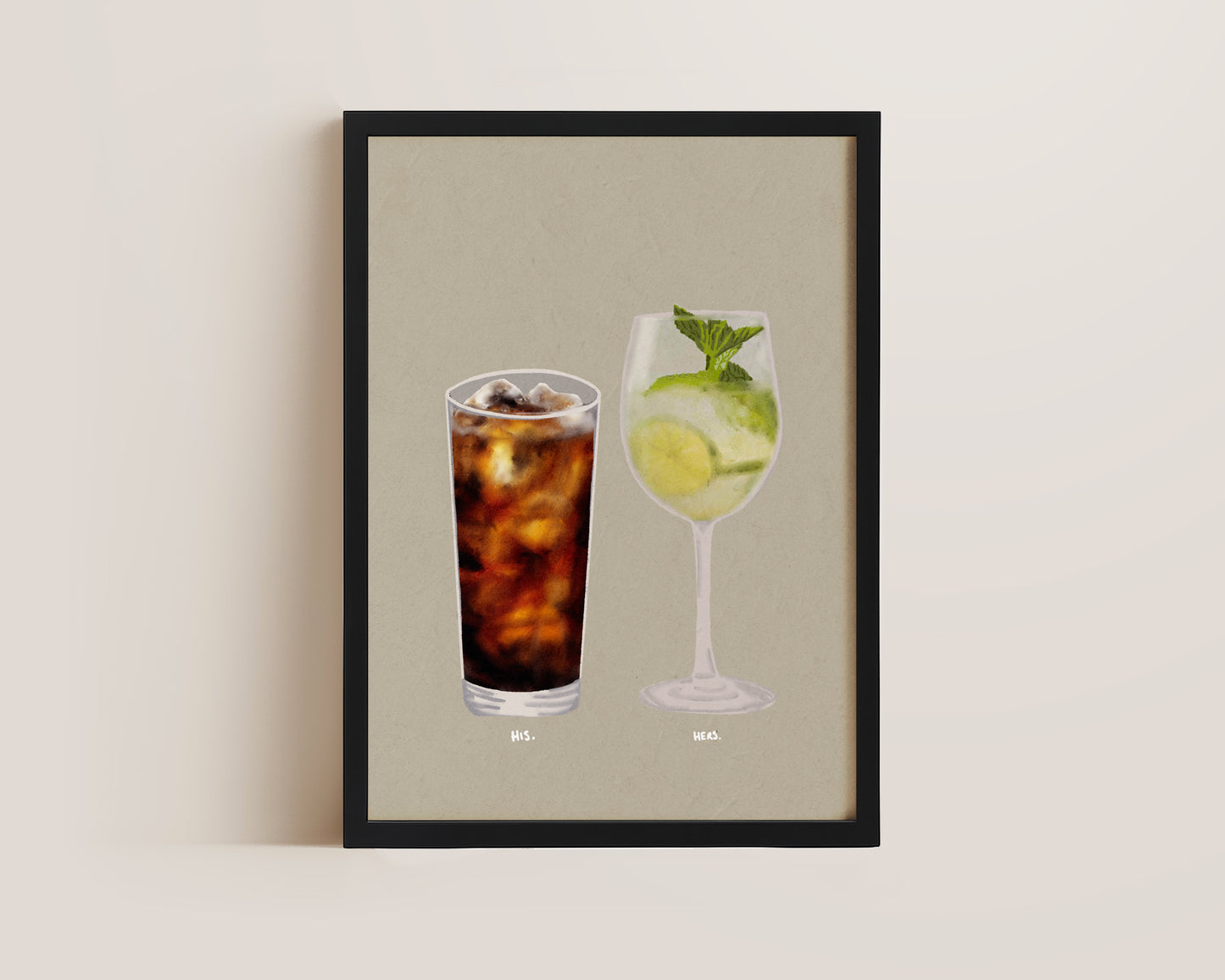Rum Coke & Hugo Spritz Print