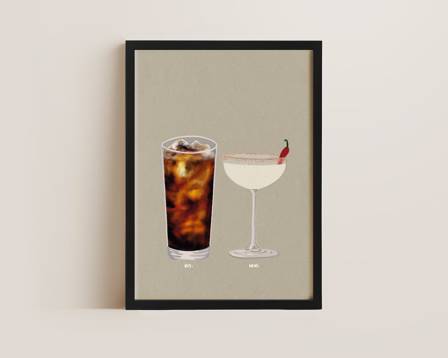 Rum Coke & Spicy Margarita Print