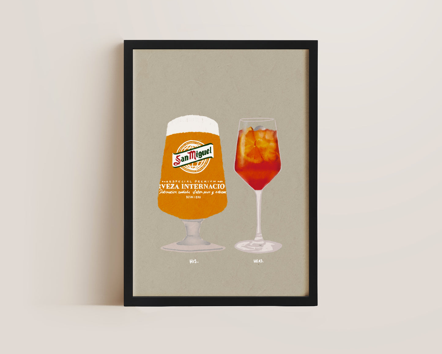 San Miguel & Aperol Spritz Print