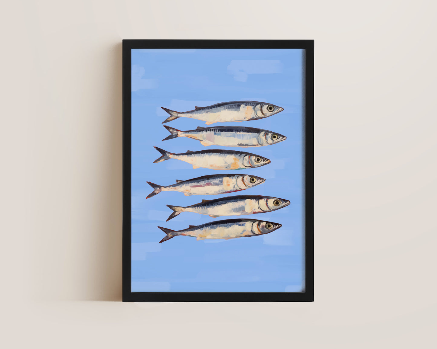 Blue Sardines Print