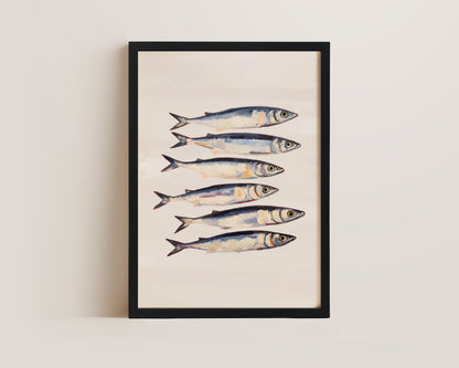 Blush Pink Sardines Print