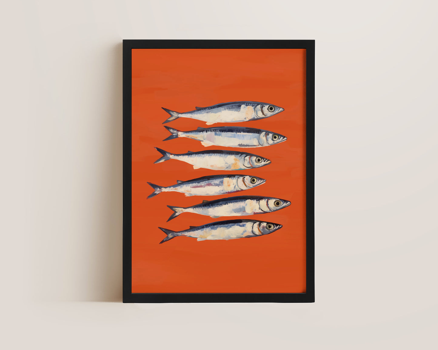 Burnt Orange Sardines Print