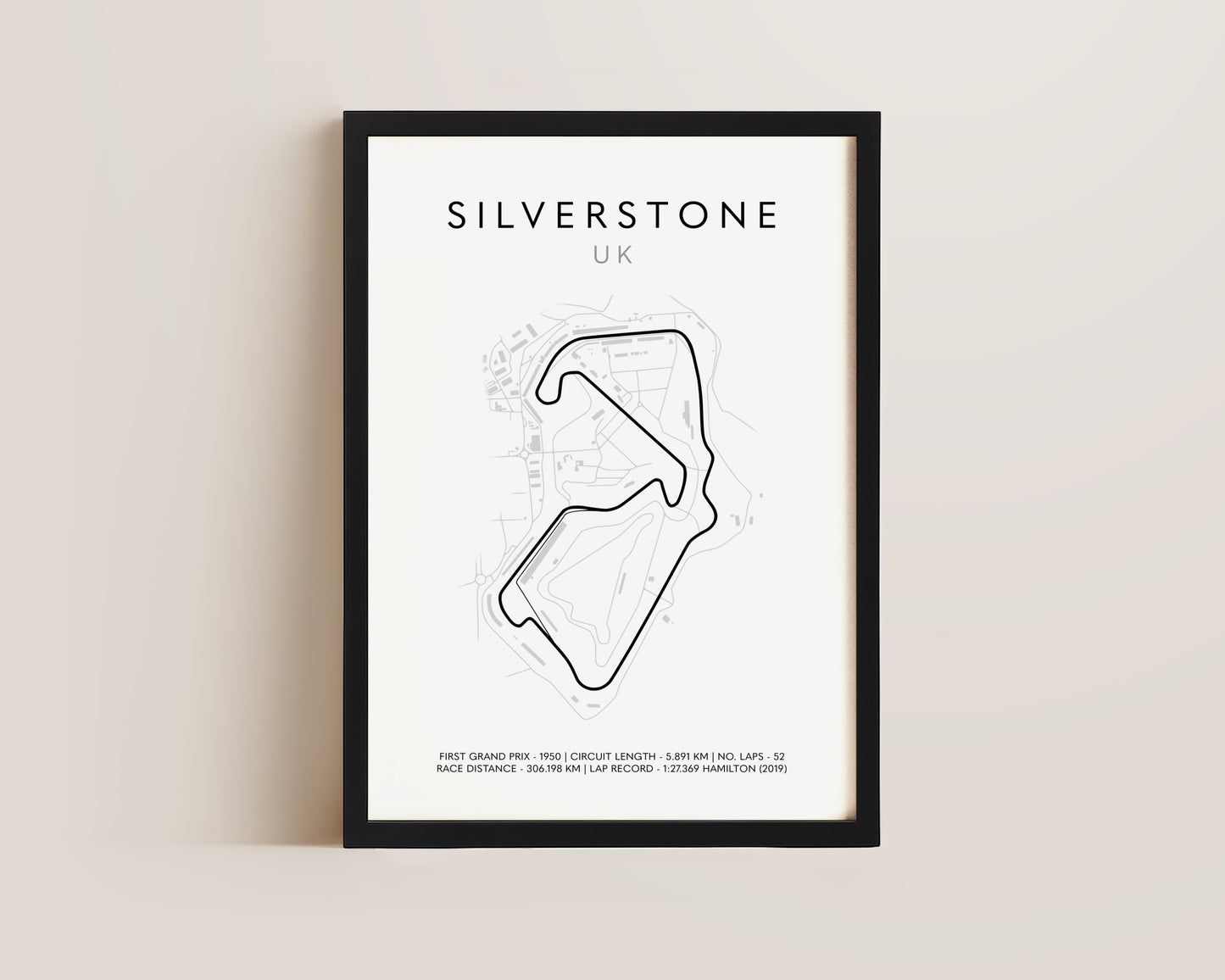 F1 Silverstone Track Print