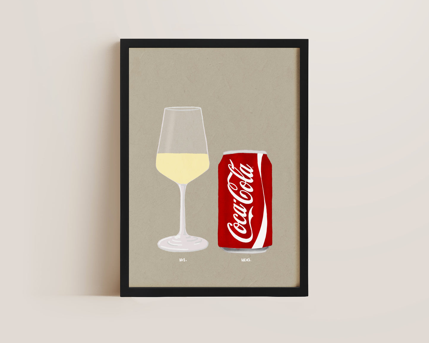 White Wine & Coke Print