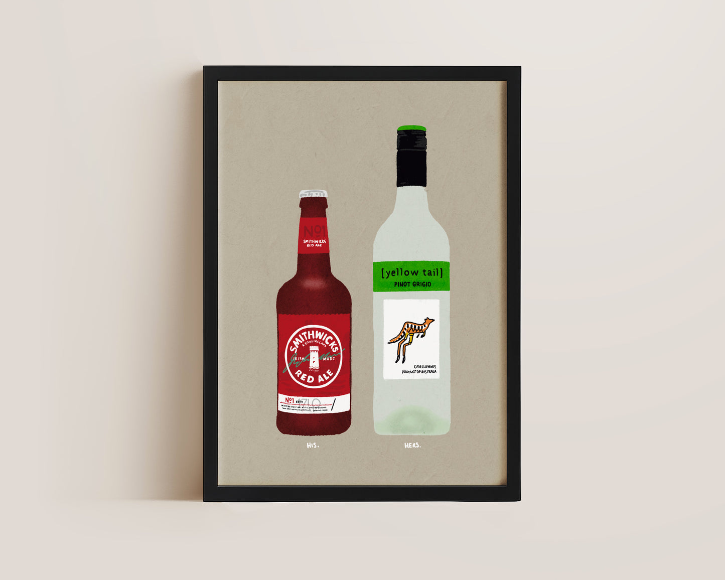 Smithwicks & Yellowtail Pinot Grigio Print
