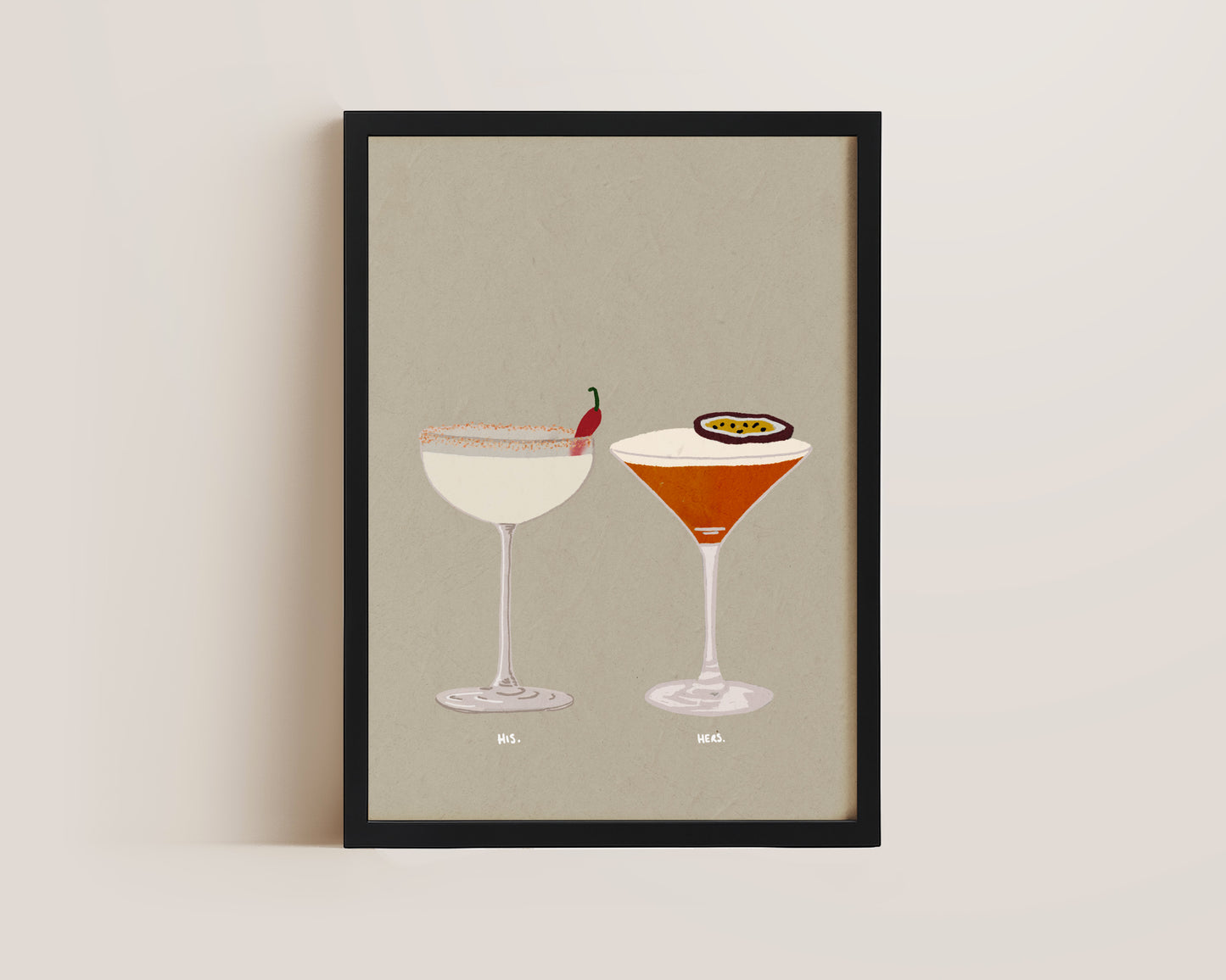 Spicy Marg & Pornstar Martini Print