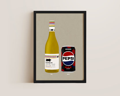 Squealing Pig & Pepsi Max Cherry Print