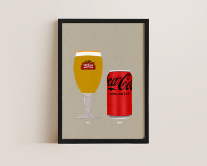 Stella & Coke Zero Print
