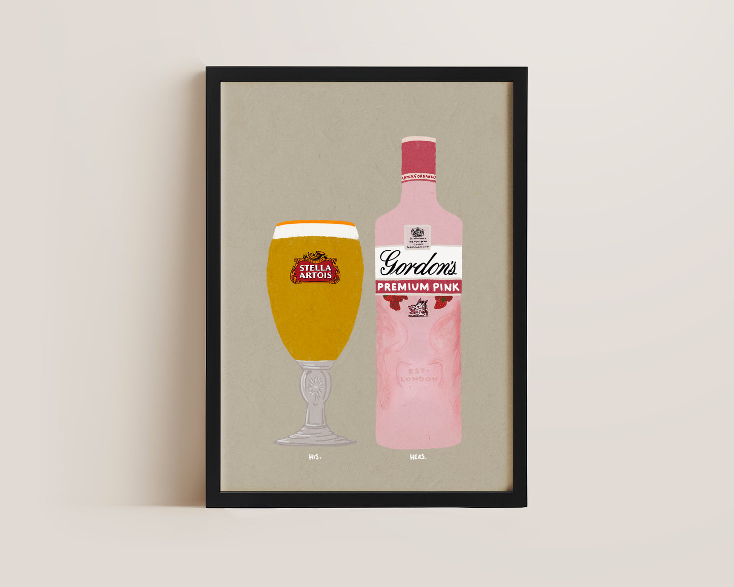 Stella & Gordon's Pink Gin Print