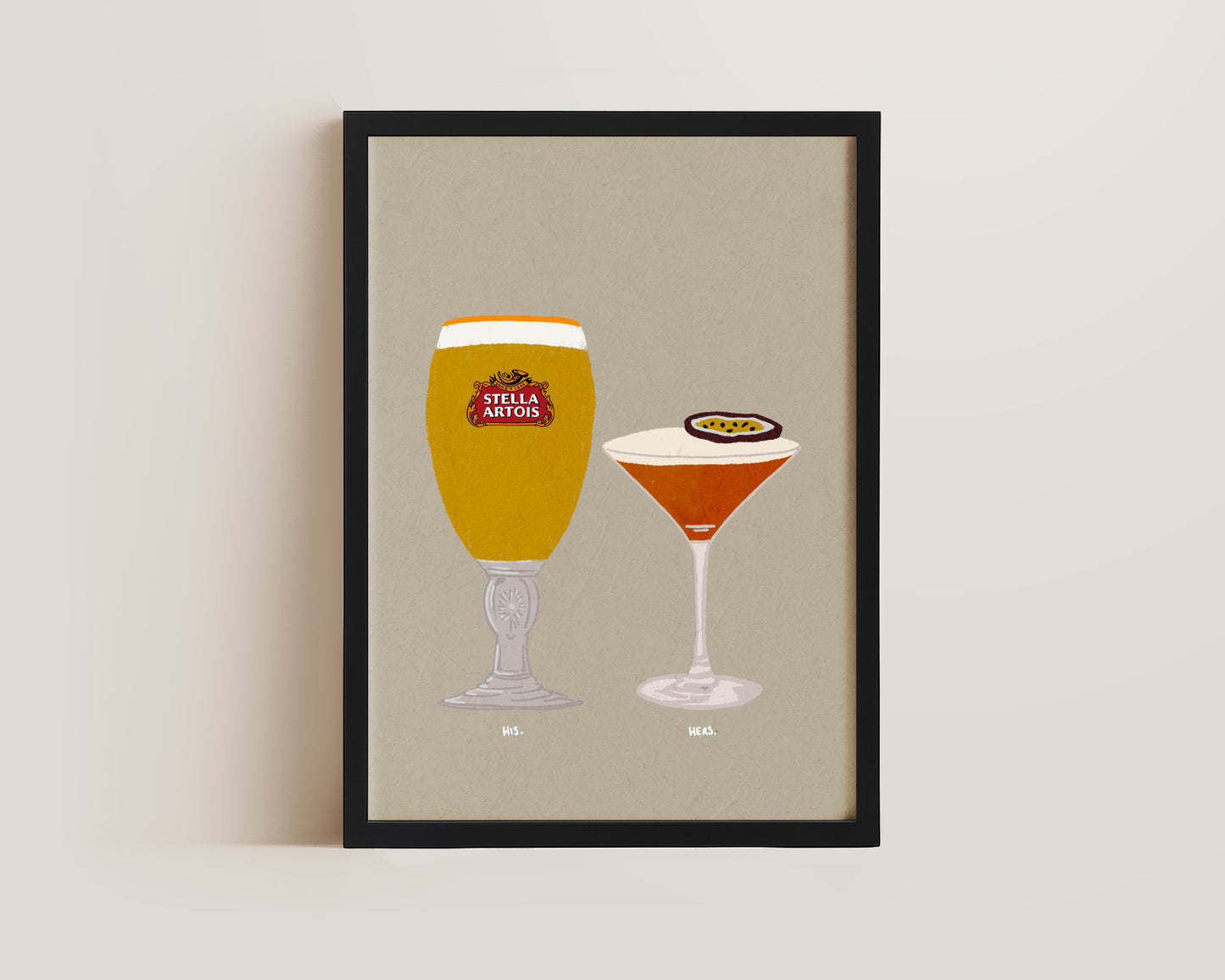 Stella Artois & Pornstar Martini Print