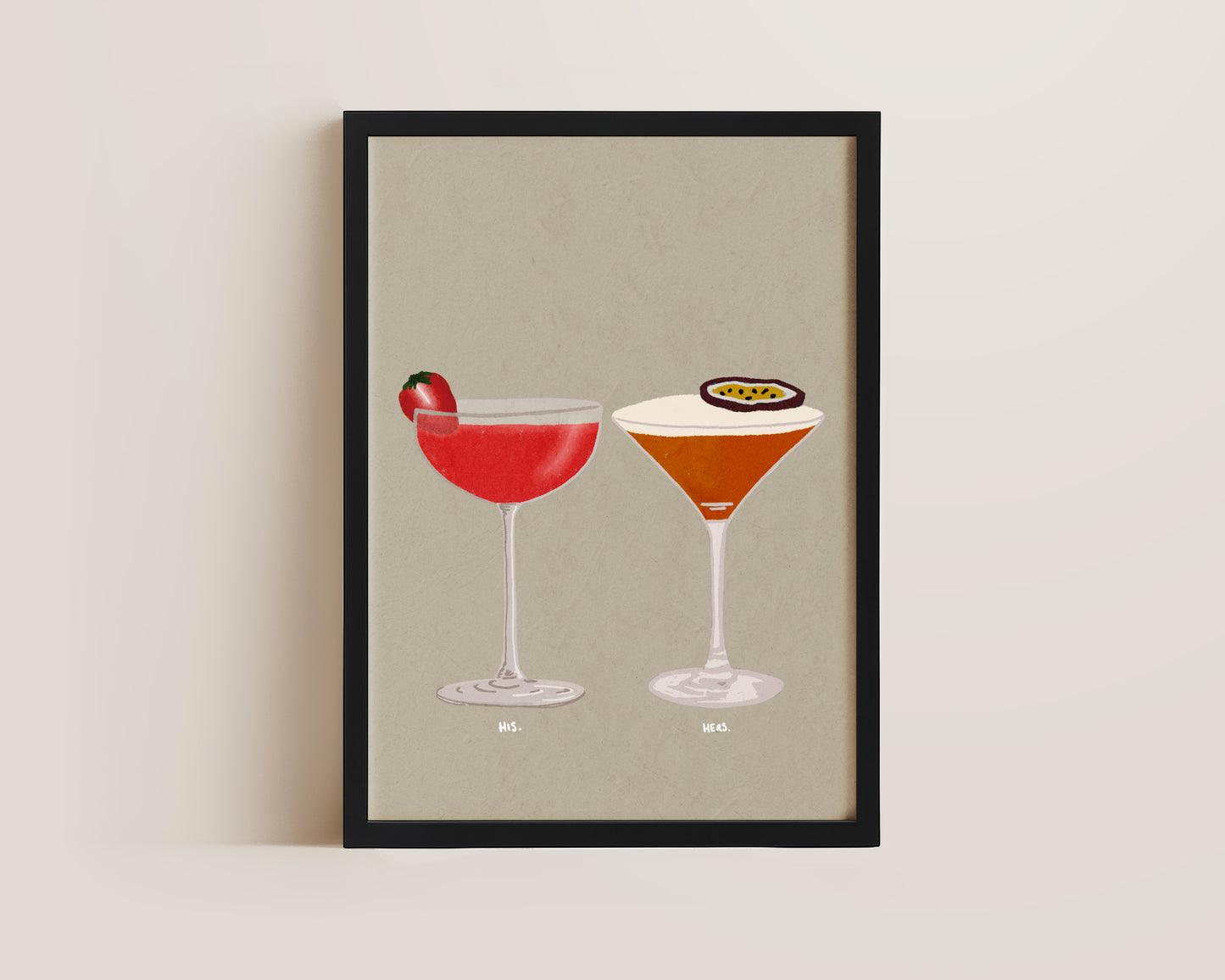 Strawberry Daiquiri & Pornstar Martini Print