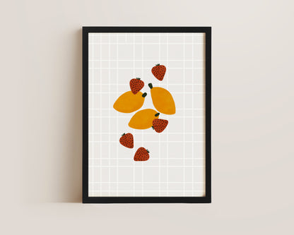 Strawberry & Lemon Print