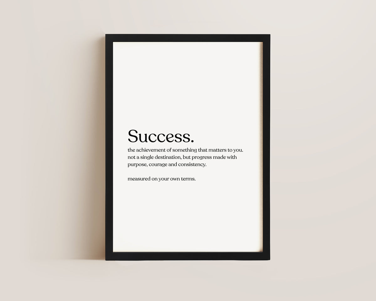 Success Definition Print
