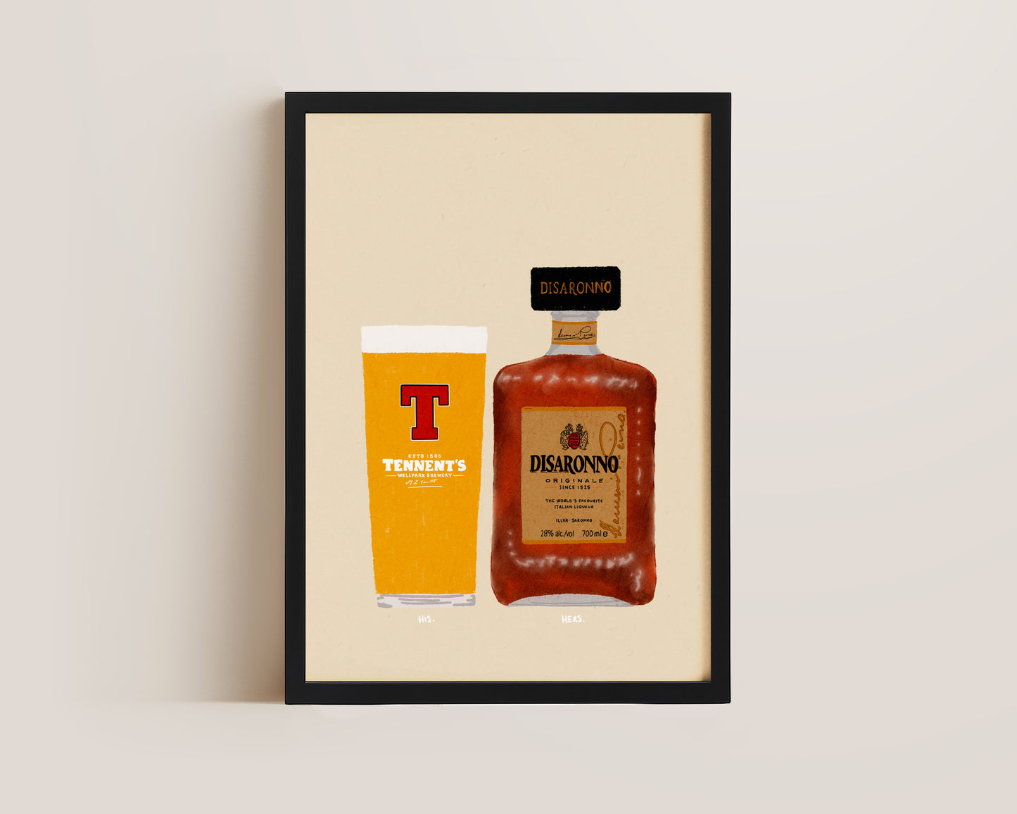 Tennent's & Disaronno Print