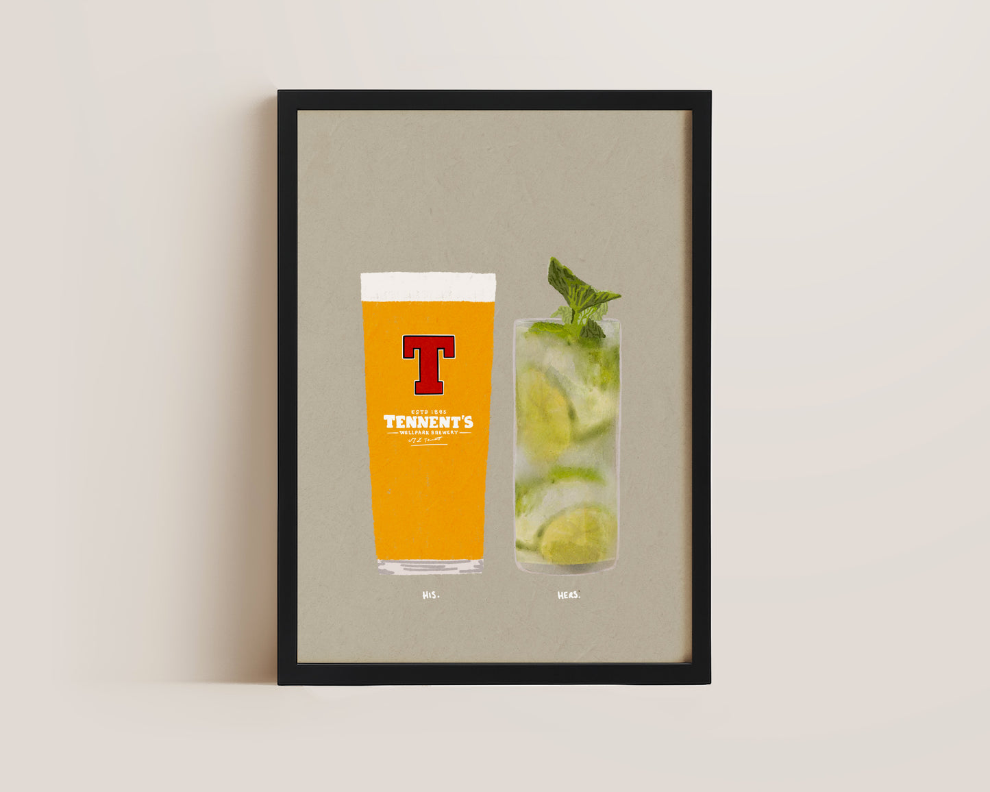 Tennent's & Mojito Print