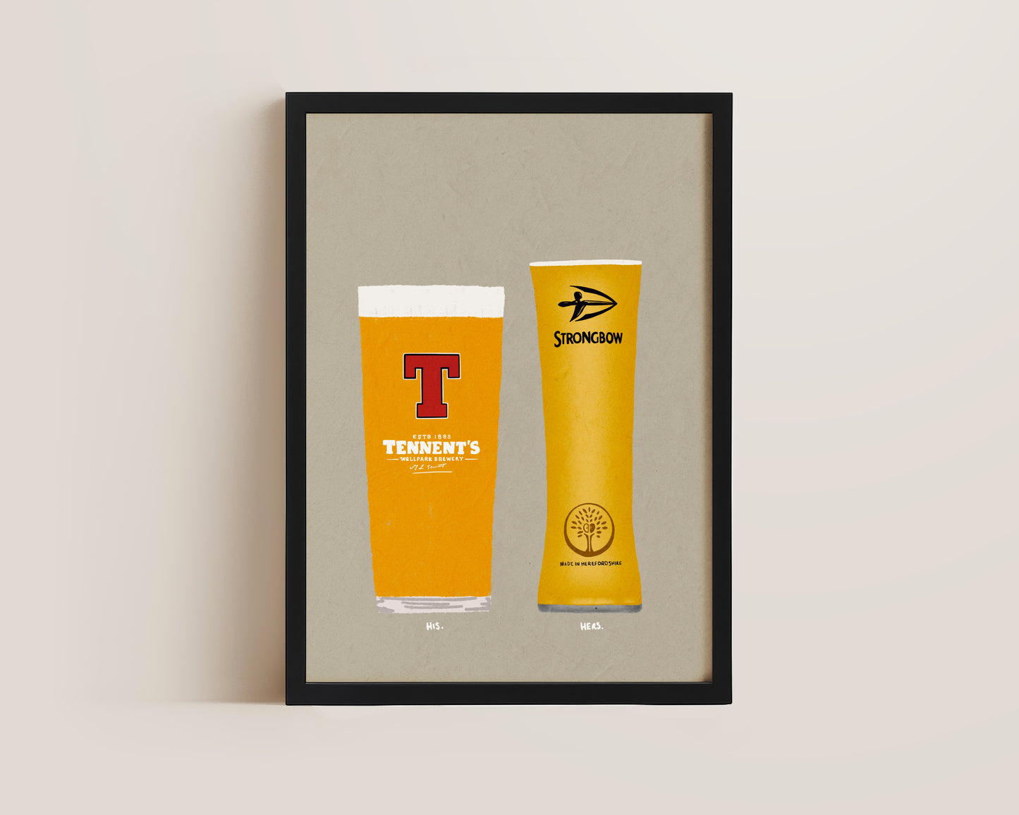 Tennent's & Strongbow Print