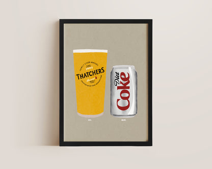 Thatchers & Diet Coke Print