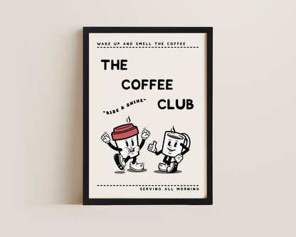 The Coffee Club Retro Print