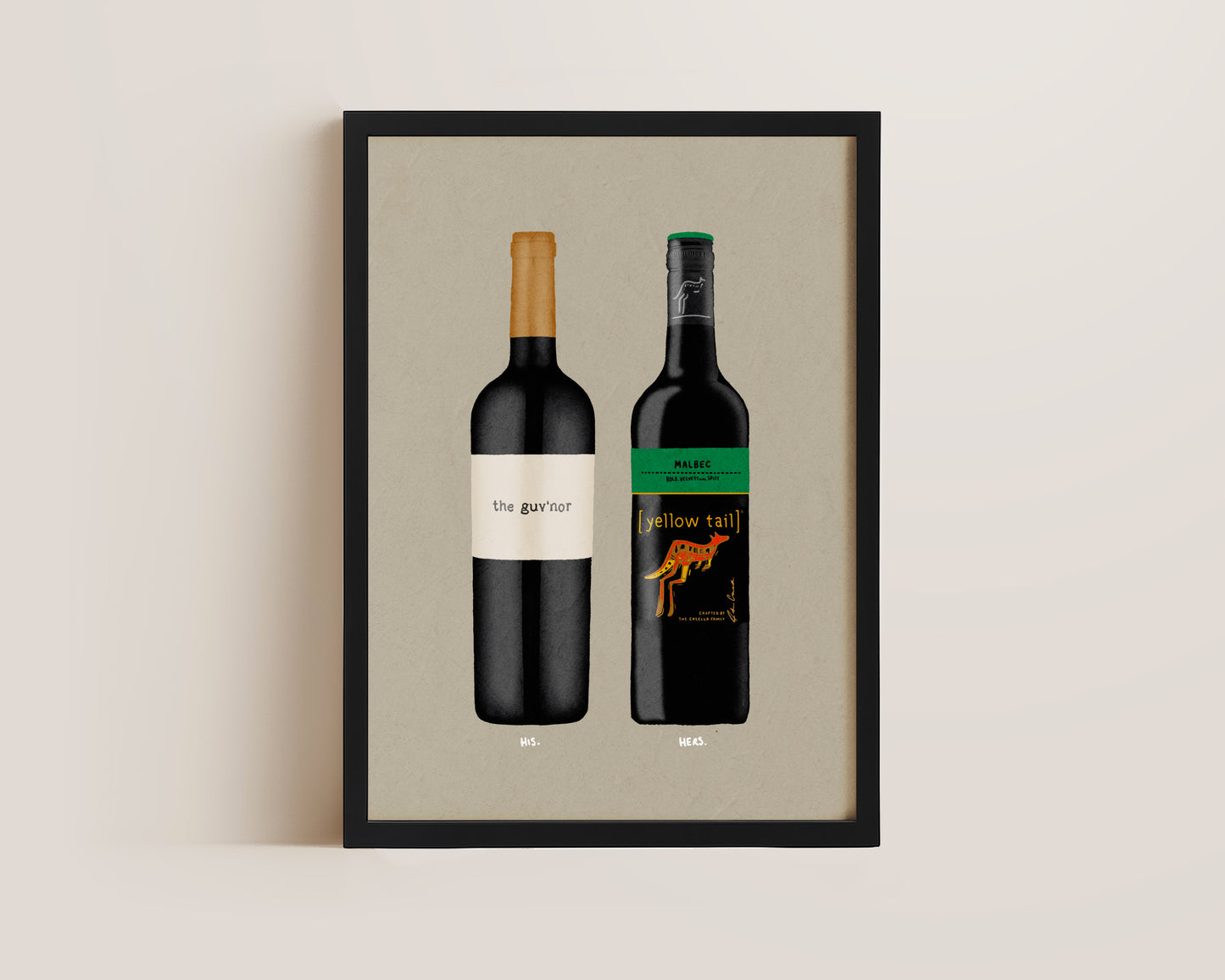 The Guvnor & Yellowtail Malbec Print