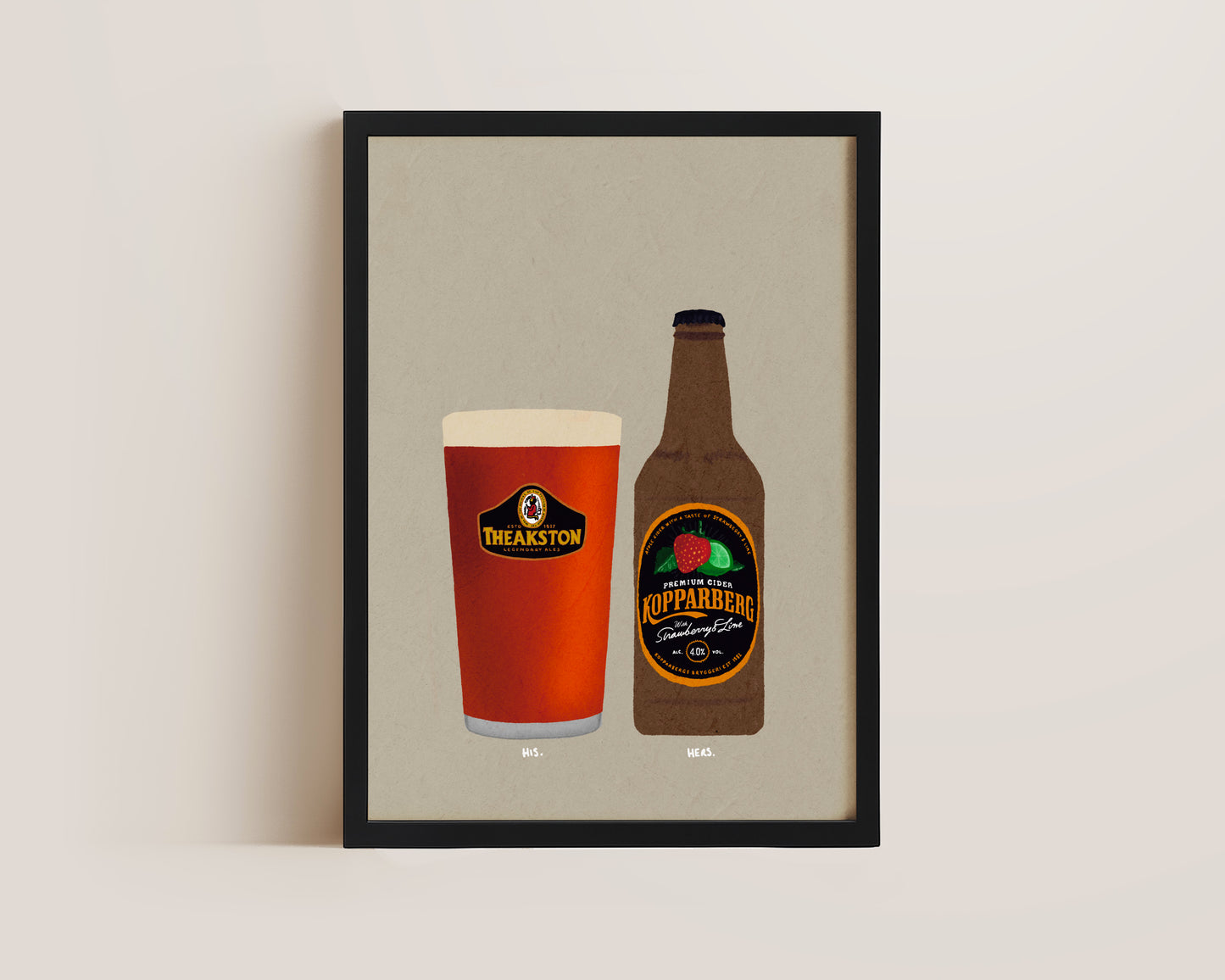 Theakston & Strawberry Lime Kopparberg Print