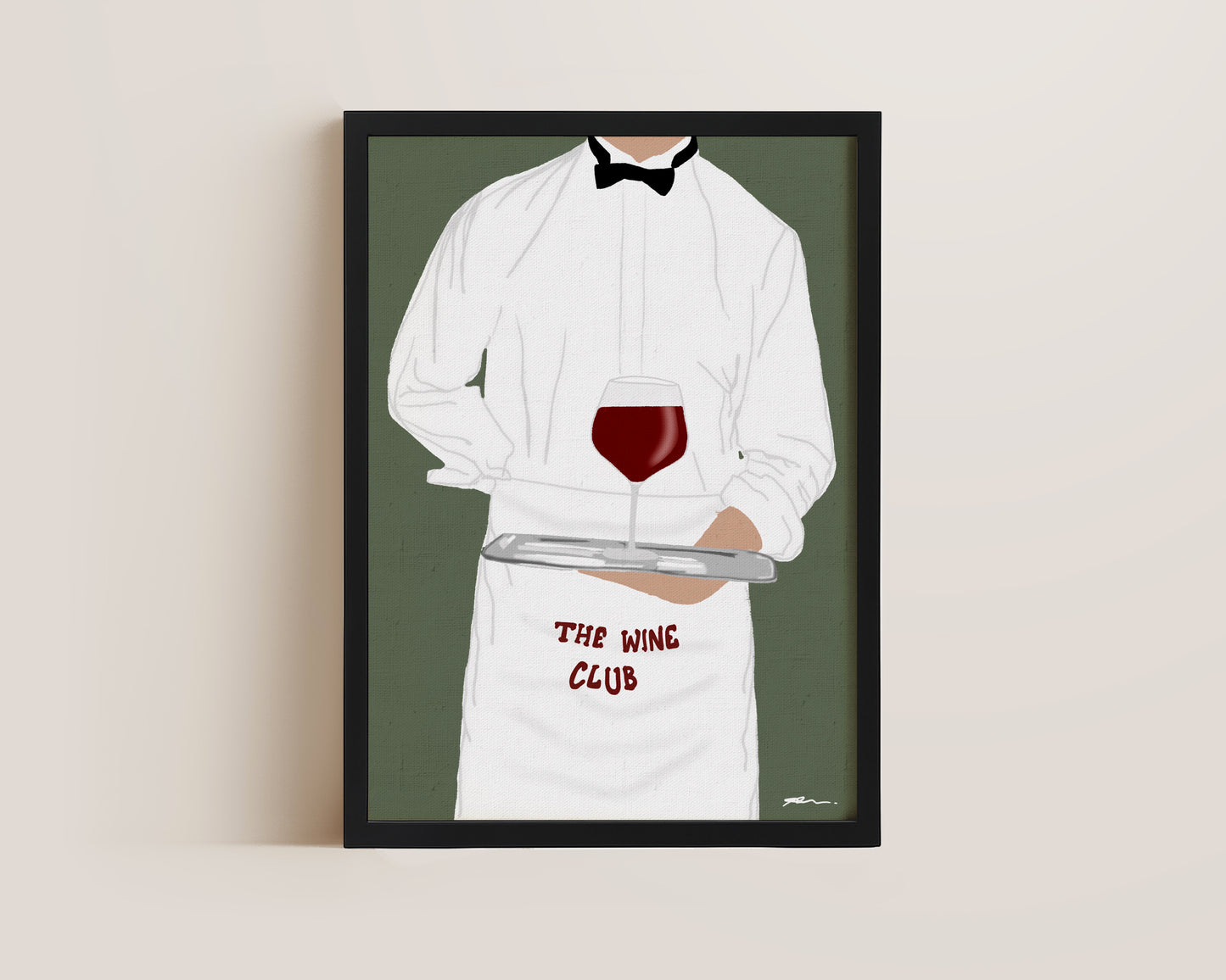Wine Club Waiter Print