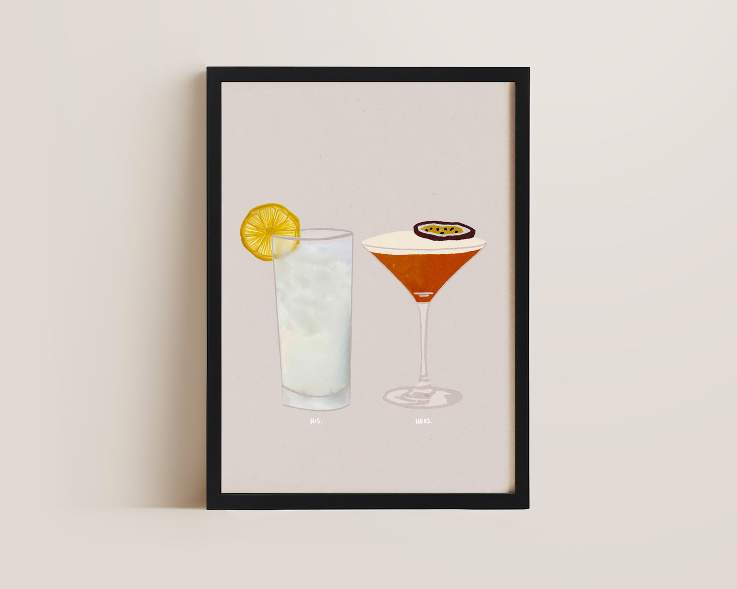 Vodka Lemonade & Pornstar Martini Print