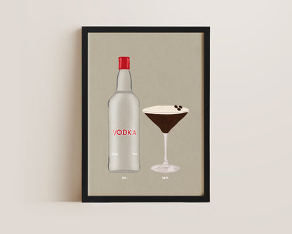 Vodka & Espresso Martini Print