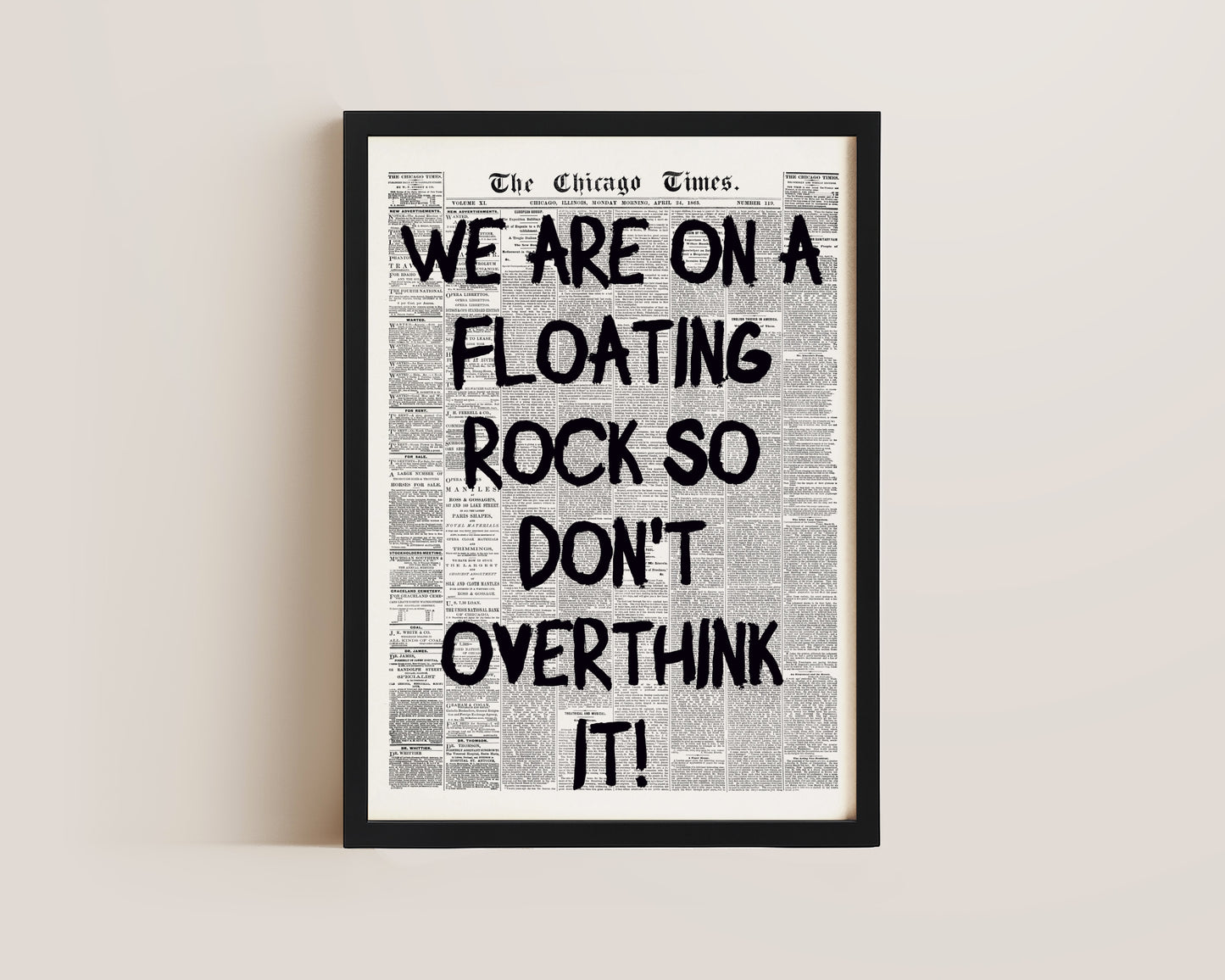 Floating Rock Print