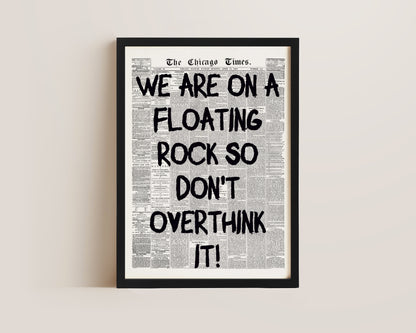 Floating Rock Print