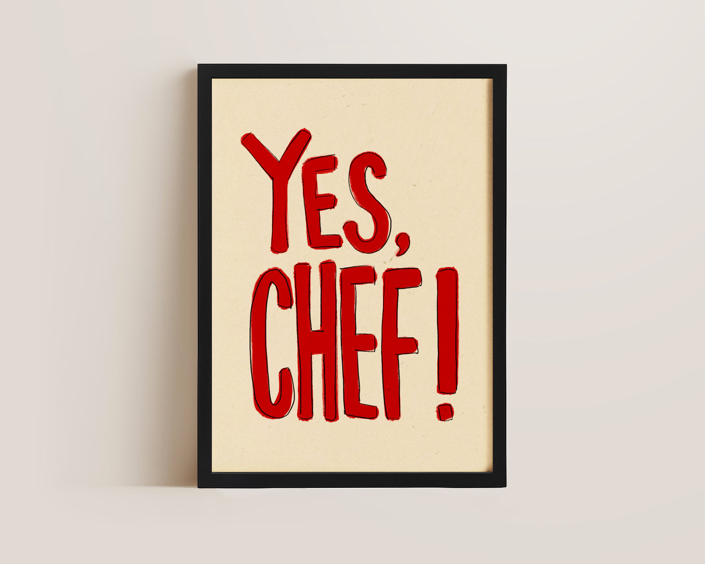 Yes Chef Red Print