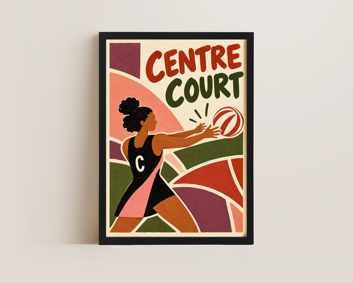 Centre Netball Print