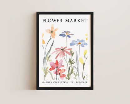 Flower Market Wildflowers Print