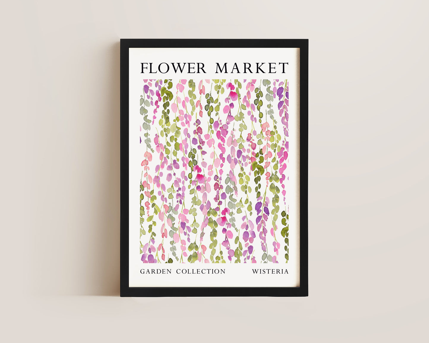 Flower Market Wisteria Print