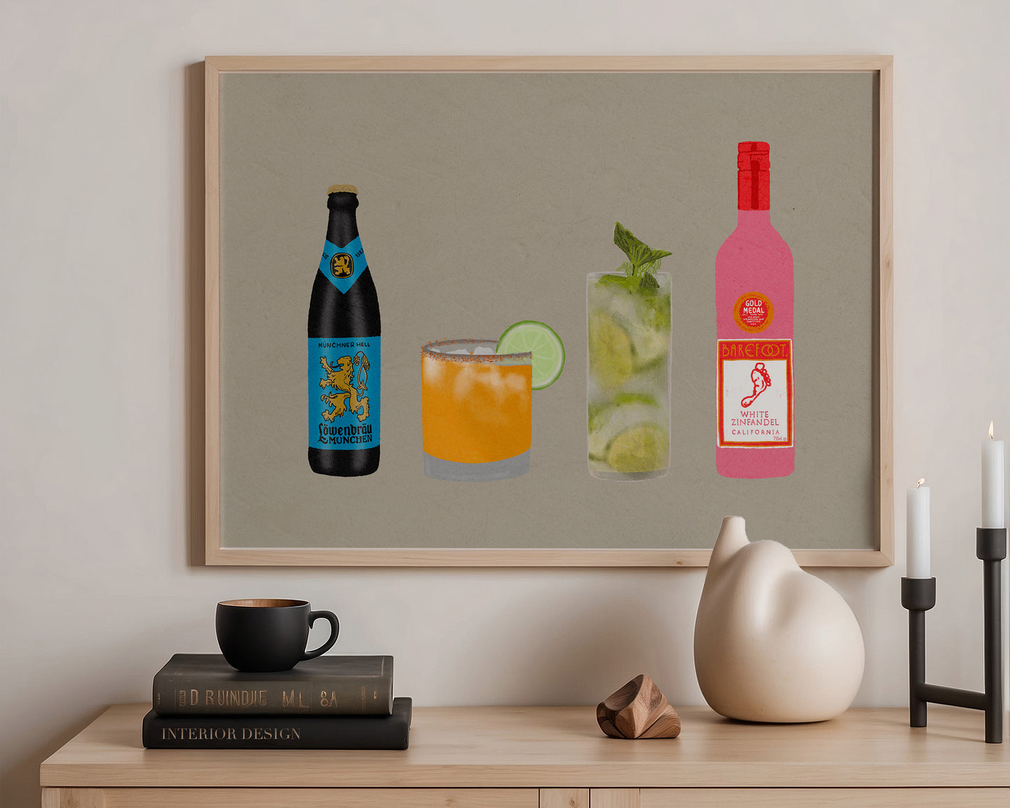 Four Drinks Print