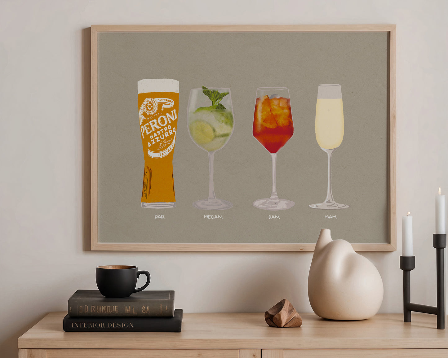 Four Drink Print