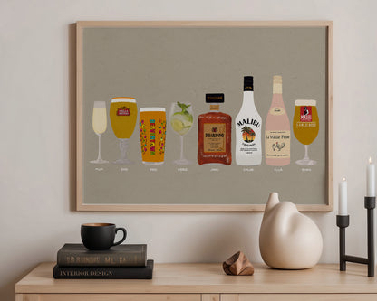 Eight Drink Print