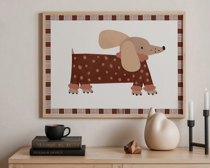 Polka Dot Dog Print