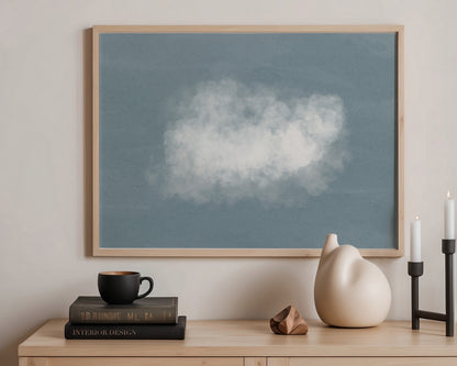 Gloomy Blue Clouds Print