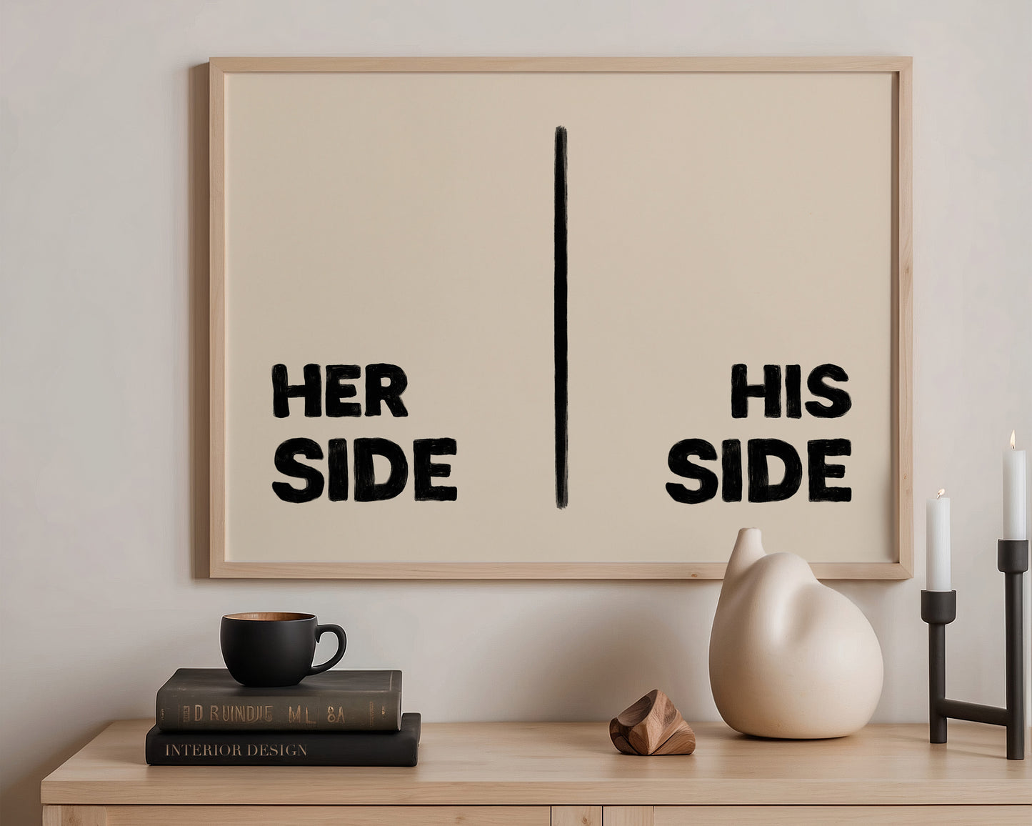 Her Side His Side Print