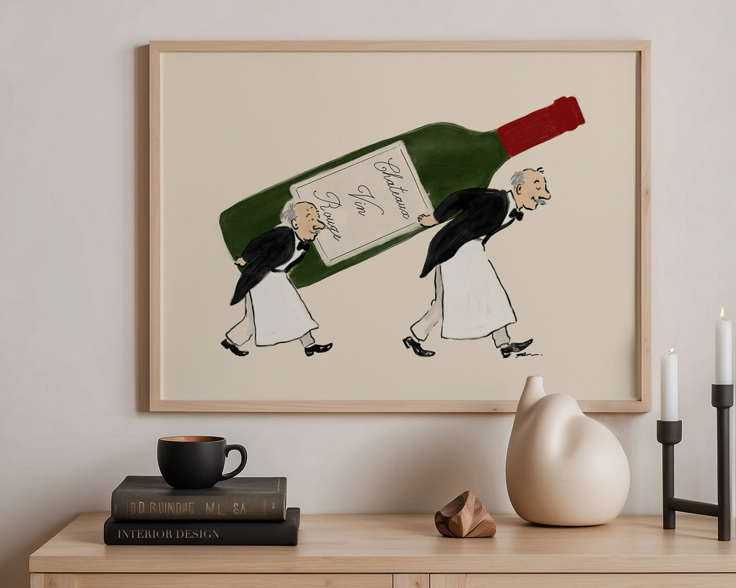 Wine Waiters Print
